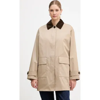 Dámský kabát Kabát Tommy Hilfiger WW0WW47765 béžová 80X, vel. 40