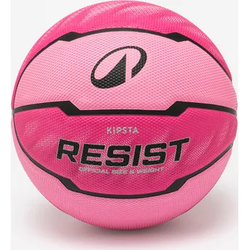 Míčový sport KIPSTA Dětský basketbalový míč na venkovní hru Resist velikost 5 5 RŮŽOVÁ