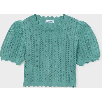 Dívčí svetr Dětský svetr Mayoral 3003.6B.Mini.PPY2 tyrkysová 67X, vel. 104