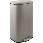 Spirella Spirella pedálový odpadkový koš AKIRA matná šedo-hnědá ocel soft-close 50 L 10.21571 10.21571