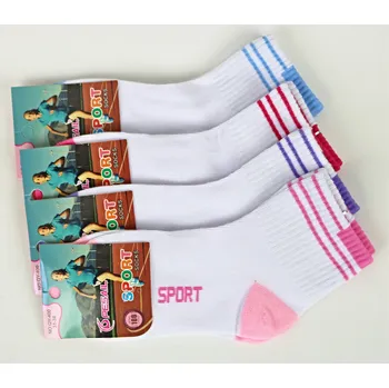 PESAIL Dívčí bavlněné ponožky sport Velikost: 31- 34