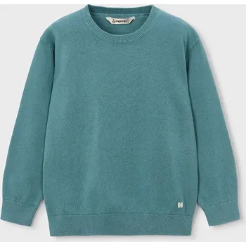 Dívčí svetr Dětský bavlněný svetr Mayoral 311.5B.Mini.PPY2 tyrkysová 69X, vel. 104