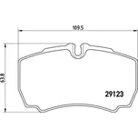 Sada brzdových destiček BREMBO PRIME, BRE PA6 023