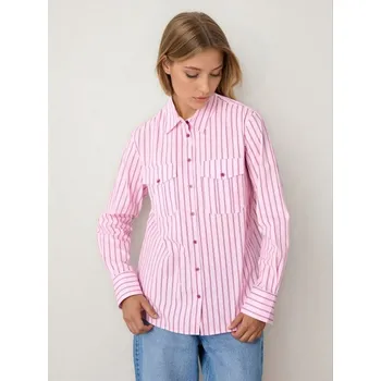 Dámská košile Sinsay - Bavlněná košile s pruhy - vícebarevná - 050GY-MLC - 050GY-MLC-XS