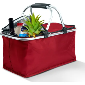 Nákupní košík Termo skládací nákupní koš - 49 x 28 x 25 cm - 21 l - červená