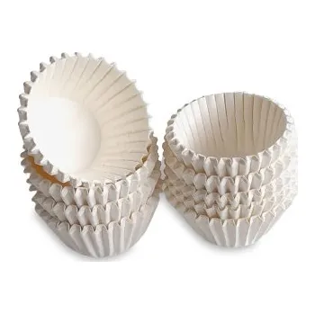 Jednorázové nádobí Cukrářské košíčky BÍLÉ 25x18mm, 1000 ks