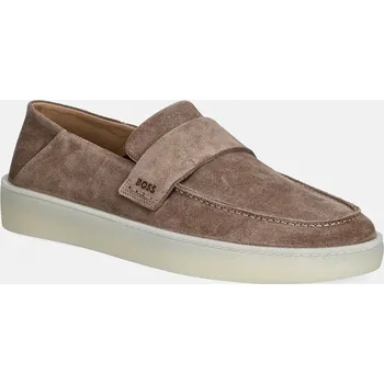 Dámské mokasíny Kožené mokasíny BOSS Randal 50557699.260 béžová 80X, EUR 42