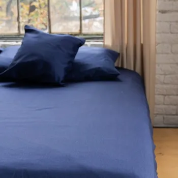 Prostěradlo nanoSPACE Protiroztočové prostěradlo na matraci s gumou Nanobavlna® modrá - poškozený obal