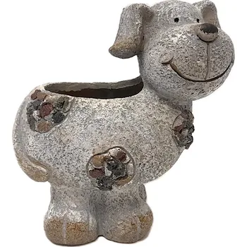 Zahradní dekorace Obal pes s kamínky