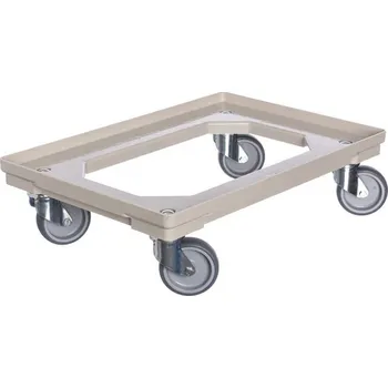 Plošinový vozík Vozík pod přepravky 4 otočná gumové kolečka 100 mm
