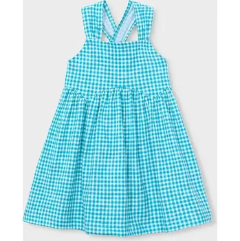 Dívčí šaty Dětské bavlněné šaty Mayoral 3944.6N.Mini.PPY2 modrá 50X, vel. 98