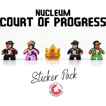 Příslušenství k deskovým hrám MeepleStickers Samolepky pro Nucleum – Court of Progress