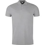 Polokošile pánská Single Jersey - tmavě šedý melír Weston: 4XL