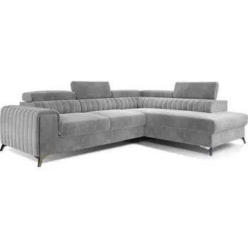 Nábytek Rohová sedačka CURRAN 41, pravá, šedá látka +možnost VÝNOSU + vyzvednutí ZDARMA