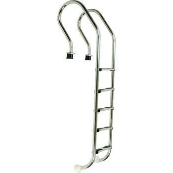 Bazénové schůdky VÁGNER POOL Žebřík nerez Mixta s pouzdrem 5 stupňový, AISI 304 vp-7035