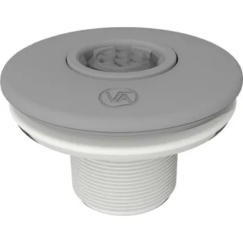 Tryskový set VA, s mosaznými zástřiky, pro fóliové bazény, připojení lepením 50 mm, světle šedá (RAL7004) vp-31VAPF34