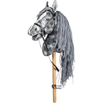 Žertovný předmět Hlava koně HKM -HOBBY HORSE- - Černá
