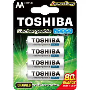 Akumulatorki Baterie TOSHIBA READY TO USE AA 1,2V 2000MAH balení 4szt