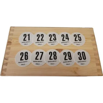 Úlová čísla kruhová černobílá - sada 11-20 značení úlů