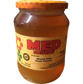 Bioflower Med smíšený květový/lesní 1 kg│pravý a kvalitní český med, Velikost 370 g