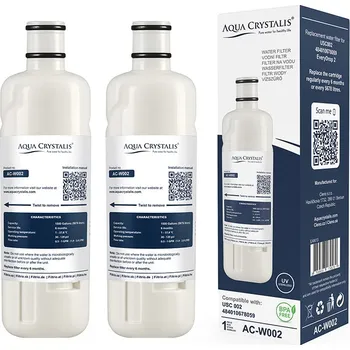 Příslušenství pro lednici Aqua Crystalis vodní filtr AC-W002 pro lednice Whirlpool (Náhrada USC002) - 2 kusy