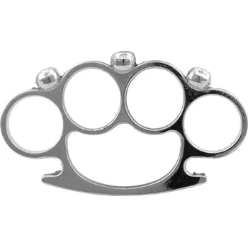 Sebeobrana Boxer stříbrný s hroty tvaru LEBKA