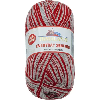 Příze Bellatex Příze HiMALAYA EVERYDAY SENFONi Červená,Šedá