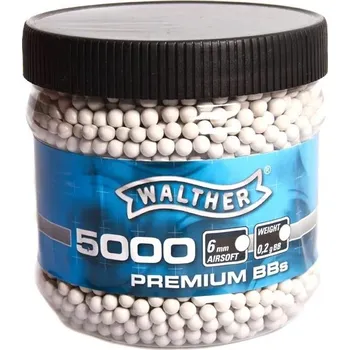 Airsoftová kulička Kuličky Walther 0,20g BB 6mm 5000