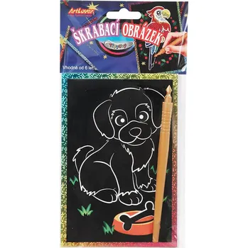 omalovánky Třpytivý škrabací obrázek