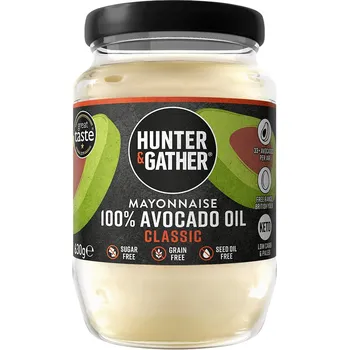 Majonéza HUNTER & GATHER Avokádová majonéza, classic, 630 g