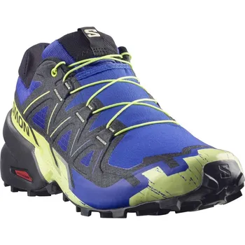 Pánská běžecká obuv Salomon Speedcross 6 M L49145100 - bluing black/acid lime 46