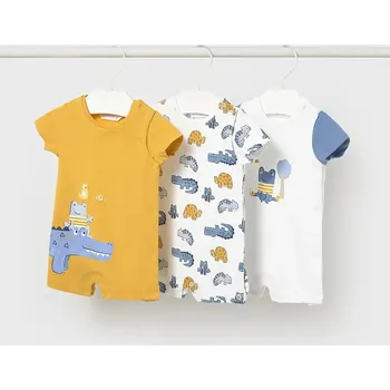 Dětské rampery Mayoral Newborn 3-pack 1724.1Q.Newborn.PPY2 žlutá 18X, vel. 80