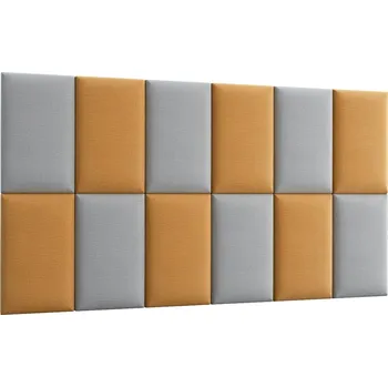 Dekorační nástěnný panel MATEO 180x100 cm, žlutá/světle šedá + vyzvednutí ZDARMA