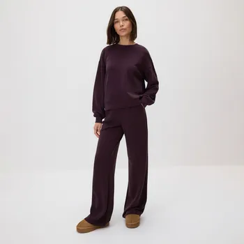 Dámské kalhoty Reserved - LADIES` TROUSERS - tmavě fialová - 621GA-49X - 621GA-49X-XS