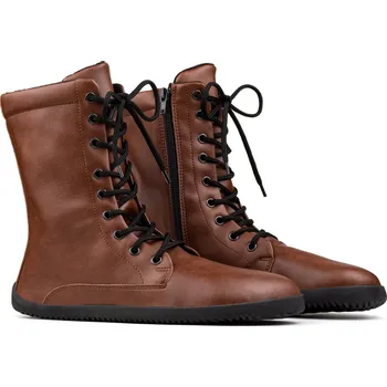 Dámská zimní obuv Ahinsa Shoes Dámské (pod)zimní boty Jaya Comfort na zip hnědé 44