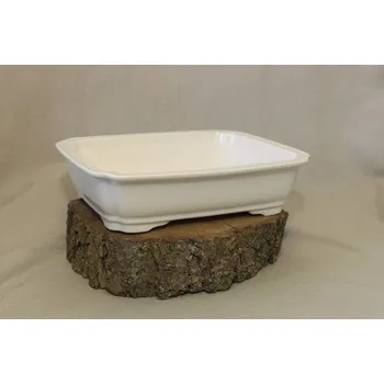 Květináč Yixing keramická miska 27,8x23,5x7cm Barva: Bílá