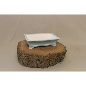 Květináč Yixing keramická miska 16,6x11,4x4,8cm Barva: Zelená