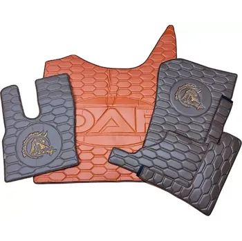 Ochranný autopotah Podlaha DAF XG a XG+ (odpružená/odpružená)- Hnědá, Světle hnědá