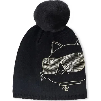 Pokrývka hlavy Čepice Karl Lagerfeld Z31008 černá 99X, vel. 50/52