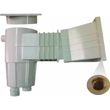 VÁGNER POOL Skimmer 17,5 l s úkosem 6°, široké hrdlo, mosazné zástřiky vp-15435665