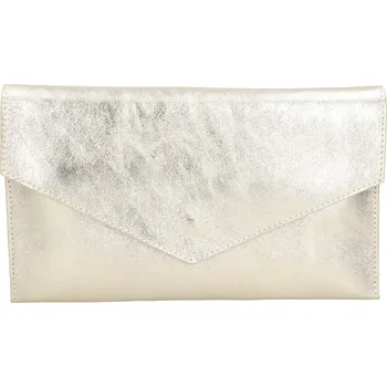 Kabelka Dámské kožené plesové psaníčko Italia Fiola - zlatá