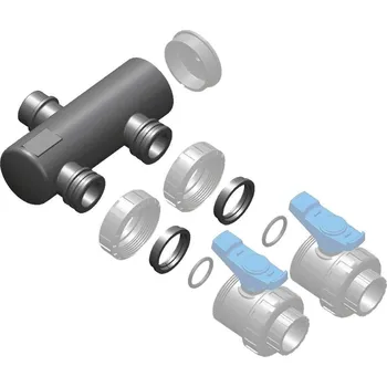 VÁGNER POOL Sběrací potrubí napojení 63mm lepením,2x přímé napojení ventilu 50mm vp-05MFDUV