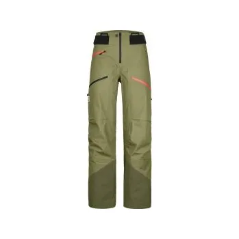Snowboardové kalhoty Ortovox 3L Deep Shell Pants W wild herbs L; Zelená kalhoty + DÁREK DLE VÝBĚRU!