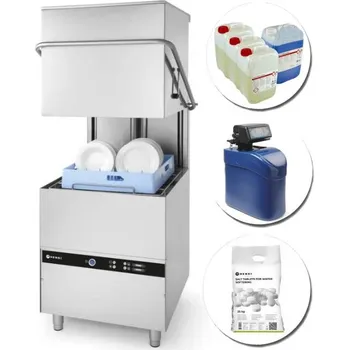 Myčka nádobí Gastrofans Výhodná sada: Korbová myčka nádobí K1500, změkčovač, chemie, sůl WashPro