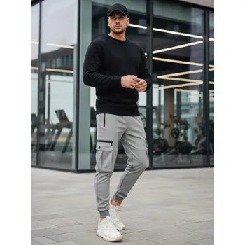 Pánská móda Pánská mikina basic BX5882 Barva: Černá, Velikost: L