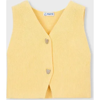 Dětská vesta Mayoral 3385.6F.Mini.PPY2 žlutá 10X, vel. 116