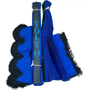 Ochranný autopotah Skládané záclonky 3v1 VOLVO FH4 a FH5 - modrá/černá