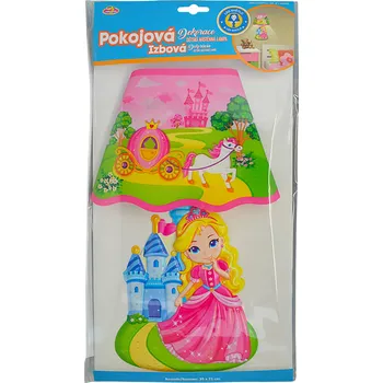 Samolepící dekorace Dětská nástěnná 3D lampa Princezna