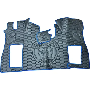 Ochranný autopotah Podlaha SCANIA NTG S (odpružená/odpružená)- černá, modré lemy