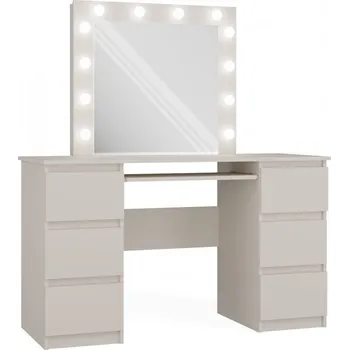 Toaletní stolek Toaletní stolek s LED osvětlením MARINA Kuba kašmír